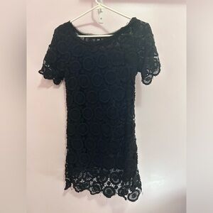 black patterned shirt/minidress